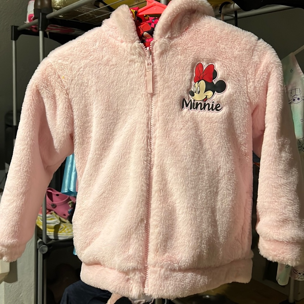 Disney Reversible Minnie Mouse Warm Jacket Coat Puffy